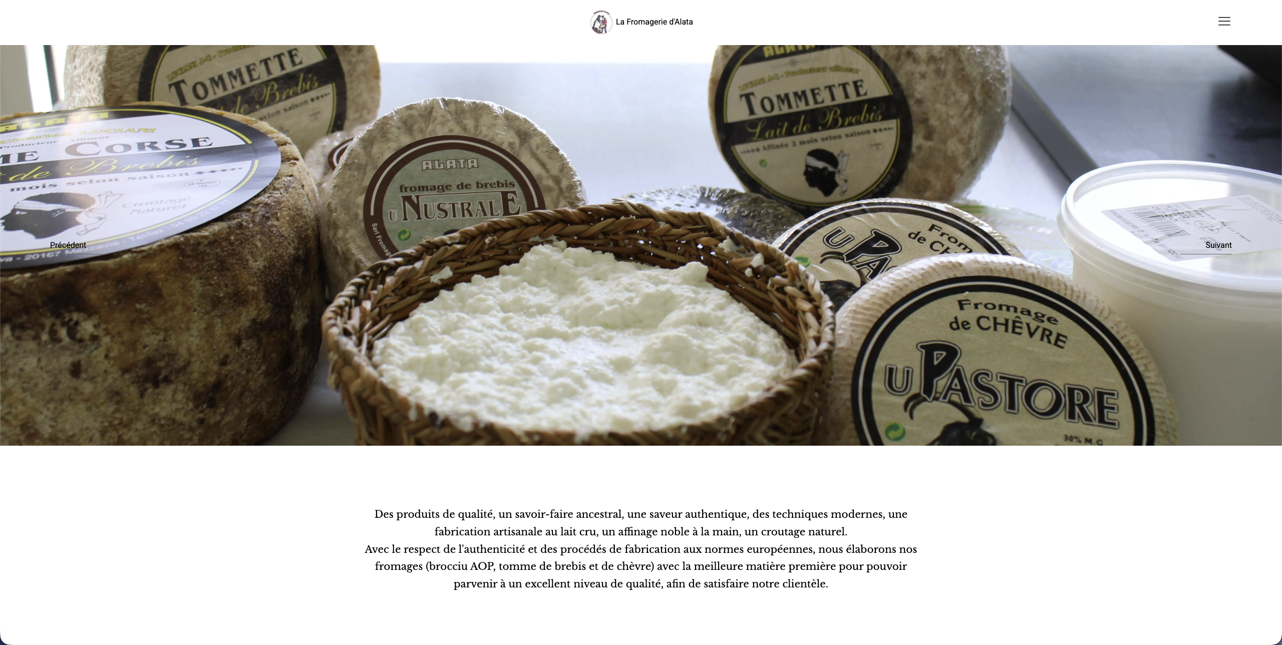Nouveau site de la Fromagerie d’Alata